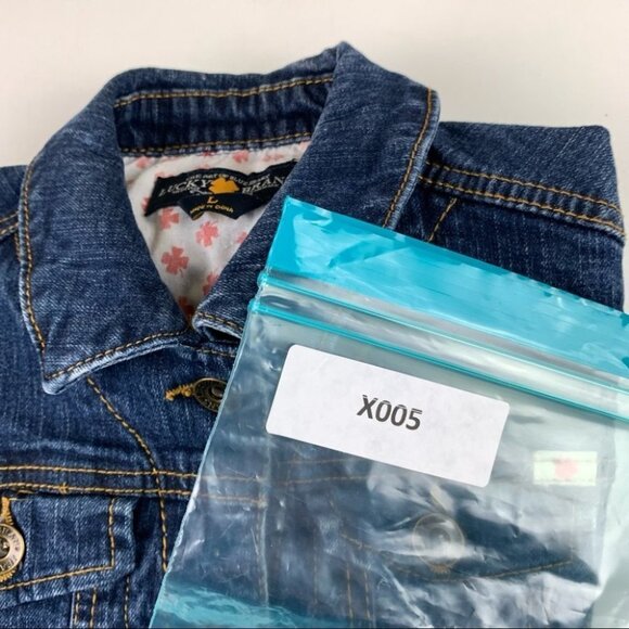 Lucky Brand Denim Jean Jacket Girls Large - Picture 8 of 10